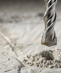Close-up of 10 Pack One Quarter Inch SDS Plus rotary hammer drill bit carbide tipped for brick stone and concrete, drilling