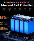Beefy 12.8V LiFePO4 Battery With Bluetooth 200A BMS over fifteen thousand deep cycles with advanced BMS protection
