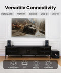 Living room setup with Dope 2.1 Bluetooth Speaker System with Wireless 8 Inch Subwoofer 150W Tri Amp Hi Res Audio in action