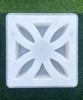 Breeze Block Mold With Windmill Pattern For DIY Concrete Blocks And Garden Wall Decor 12 X 12 X 3 Inch Molds For Precasting
