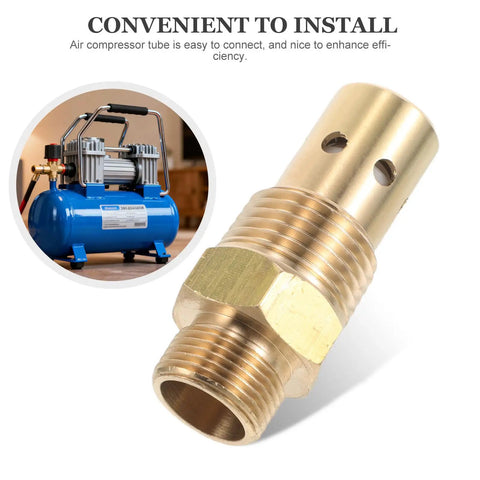 Brass Vertical Inline Air Compressor Check Valve With NPT Threaded Interface For Pneumatic Systems And Industrial Setups Space Saving Backflow Prevention Pump Accessory One Way Valve Pro Grade Leakproof Design brass air compressor check valve on pump