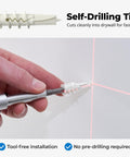 Hand inserting self drilling drywall anchor with screws set no pre drill wall anchors anti spin grip into wall