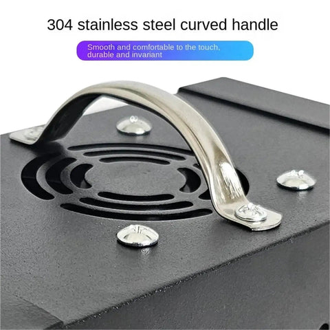 Built Tough Led Uv Curing Lamp 3200W 254Nm 365Nm 395Nm 405Nm Multi Wave Light showing a stainless steel curved handle on top.