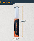 Heavy-Duty Backer Board Scoring Knife with Dual Tungsten Carbide Blades, 7 7/8 inch, ergonomic non-slip grip
