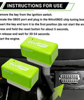 Plug And Play OBD2 Gas Saving Tuning Box For Cars Boost Power Up To 35 Percent And Torque 25 Percent While Slashing Gas Costs With Eco Energy Saver Universal Car Accessory installed in car