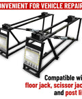 Solid Rubber Pinch Weld Blocks Jumper Pads for Auto Lift Jack Stand Support High Compression, heavy duty design for vehicle repairs.