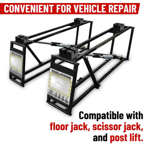 Solid Rubber Pinch Weld Blocks Jumper Pads for Auto Lift Jack Stand Support High Compression, heavy duty design for vehicle repairs.