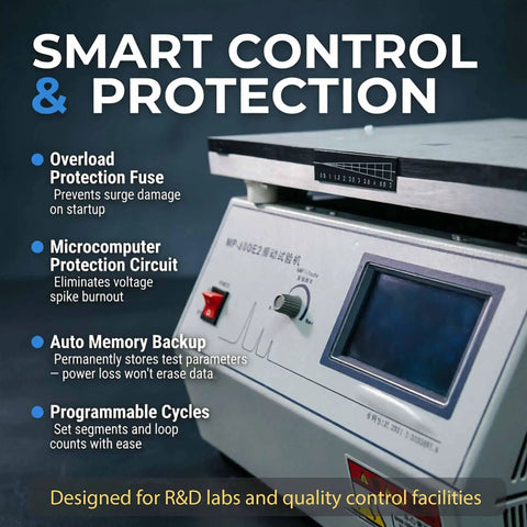 Vertical Vibration Test Bench With 1 To 200 Hz Range 30 Kg Load Built Tough Intelligent Control Overload Protection And High Performance Microcomputer Readouts For Precise Repeatable Lab Or Industrial Vibration Testing, control panel