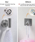 Comparison of Sleek Dope Brushed Nickel 8-Piece Bathroom Hardware Set wall-mounted robe hook with alternative product