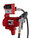 Built Like A Tank This Cast Iron Fuel Transfer Pump Packs 220 Volt Muscle To Shift 20 Gallons Per Minute Without Breaking A Sweat Arrives With A Twelve Foot Hose And Rugged Manual Nozzle For Tough Sites with digital meter.