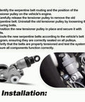 Complete Serpentine Belt Drive Kit With Tensioner Pulley For Mazda 2.0L 2.3L 2.5L Engines 2012-2021 Includes Mazda 3 6 CX-3