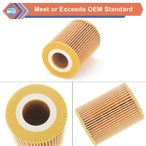 Mercedes Benz 2 Pack Oil Filter Compatible With Freightliner Jeep Dodge Vehicles E350 GL350 ML350 R320 R350 S350 Sprinter