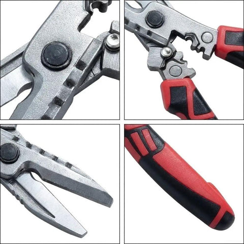 Close-up of UrbanHui 7-In-1 Electrician Pliers showing high carbon steel jaws and gripping handle for HVAC and DIY tasks.