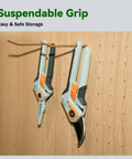 Garden Pruning Scissors For Precise Cuts With Sharp Stainless Steel Blade And Nonstick Teflon Coating hanging storage