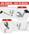 Heavy Duty 1/2 Inch Drive Jumbo Crowfoot Wrench 1 1/4 Inch SAE Open End Wrench with size printed, shown installed on a ratchet.