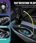 Iron Man Skull Start Button Cover For Cars Dope 150 Degree Opening Ignition Switch Decor Anti Scratch Sticky Installation