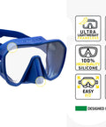 Z2 Frameless Dive Mask And Corsica Snorkel Kit For Deep Freediving And Snorkeling All Day Comfort Low Volume With Wide Field Of View