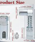 Dimensions of 90 Degree Grease Fitting And Slotted Grease Gun Coupler Adapter With One Eighth Inch NPT Threads Pro Grade