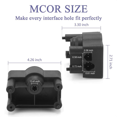 MCOR Throttle Potentiometer For Electric Golf Cart Club Car DS Carryall 2001 2011 Replacement Part dimensions diagram