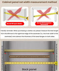 Measurement guide for Heavy Duty Wardrobe Rail With Space Saving Hanging Rod And Quiet Glide Closet Organizer For Coats And Garments