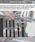 95300 Dowel Pin Puller Kit Heavy Duty Slide Hammer Removal Tool For Auto Repair Easy Pin Extraction With Collet And Sleeve Grip System Ideal For Pin Removal In Automotive Assembly And Maintenance Tasks, alloy steel black set