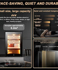 Top Shelf Electric Cigar Humidor For Men Kickass Cedar Wood Cabinet With Digital Hygrometer And Gold Plated Hardware That Keeps Three Hundred Cigars Fresh On Any Real Dudes Solid Rack, showcasing a compact design.