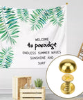 Pure Brass Decorative Screw Covers With Smooth Caps Heavy Duty Self Tapping Bolts For Furniture And Mirror Repairs displayed with a wall banner.