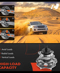 Rear Wheel Bearing And Hub Assembly With ABS For 5-Lug Vehicles, Fits Toyota Prius V 2012-2018 And Mirai 2016-2020 shown under desert driving conditions