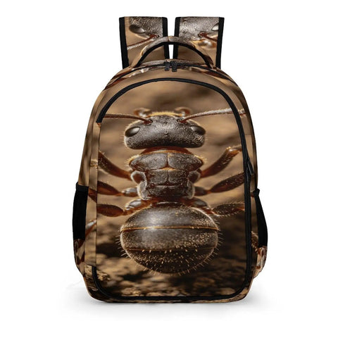 Dope Wild Ant Printed Unisex Backpack With Large Capacity Durable Polyester Daypack For School Travel And Everyday Carry