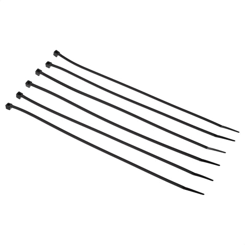Heavy Duty Multi Purpose Cable Ties 12 Inch 300mm 200 Pack Black for Home Office Garden and Workshop Use Tether Cables Wires Tarps and More