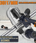 Cordless Metal Bandsaw With Brushless Motor, 20V Max, cutting metal pipe, sparks free, portable band saw for deep cuts