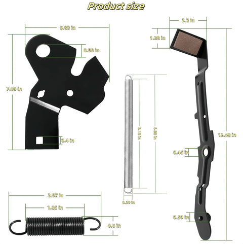 Arm Bracket Roller Cam Kit Replacement For AYP Husqvarna Craftsman 42 Inch Mower Deck LT1000 LT2000 With Two Arms 184907 And Brake Plate 532155046 A Complete Upgrade For Deck Drive System