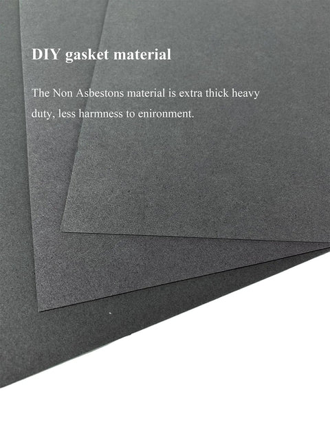 YAMAKATO gasket paper sheets, 3 pcs, non-asbestos, high-temp oil-resistant, 0.8/1.0/1.2 mm for gasoline/diesel engines