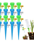16 Pack Self Watering Plant Spikes Kit With Adjustable Drip Valve, Automatic Watering System For Plants, Slow Release Drip Controller