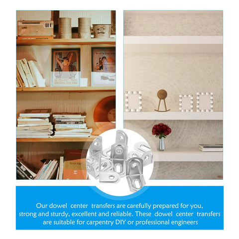 10 Pack Iron L Brackets With 90 Degree Rounded Corners for Shelves, Cabinets, and Bookcases shown in home setting