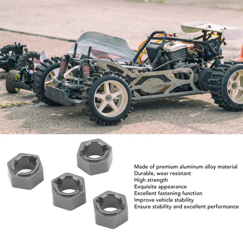 7Mm Hex Wheel Hub Adapter For RC Scale Crawlers, Bulletproof Cnc Aluminum Alloy Build on 1/24 model vehicle.