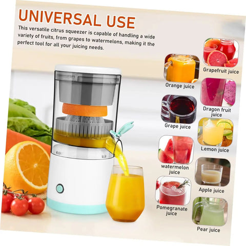 Premium Portable Electric Citrus Juicer, Powerful 45W Motor With Retractable Blade, Fast Press Fruit Extractor for various juices.