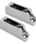 Dope Marine Grade 316 Stainless Steel Cam Cleat For Rope, Boat Cam Cleat For 4mm Line, Rugged Sea Gear, 55mm Long By 17mm Wide By 19mm High, 2 Pack Kit