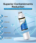 Replacement Water Filter For Samsung Fridges 4 Pack Compatible With HAF CIN RF28HMEDBSR superior contaminants reduction