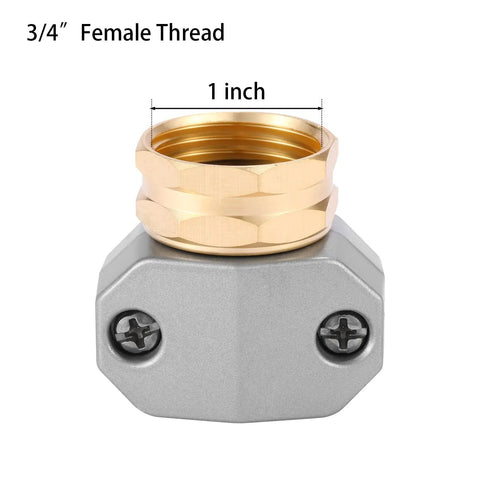 Zinc And Aluminum Female Hose Coupling For Five Eighths And Three Quarters Garden Hoses, 3/4 Inch Female Thread