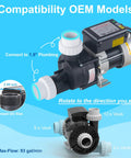 Top Shelf 1Hp Hot Tub And Spa Bath Pump Replacement That Works Like A Charm On 115 Volts shown connecting to 1.5 inch plumbing.