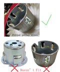 Recoil Pull Start Starter For Generator Replacement Heavy Duty Plug And Play with correct and incorrect pulley sizes comparison