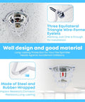 8 Count Fire Sprinkler Head Protectors Rugged Steel Cage Covers For Ceiling Flush Mount With Soft Rubber Inner Wrap Prevents Accidental Triggering And Dings Fits 1/2 Inch And 3/4 Inch Indoor Sprinklers installed on ceiling with eyelets for easy installation.