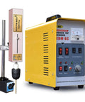 SFX EDM-8C portable EDM tap remover with yellow housing, front control panel, and vertical electrode stand