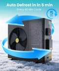 Extend Your Backyard Swim Season Way Past Late Summer With This Energy Smart Electric Pool Heat Pump with auto defrost feature.