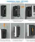 Installation steps for 0 To 90 Degree Adjustable Video Doorbell Mount For AOSU Ultra Pro And SE Cameras Left Right Angle Plate Wedge Kit