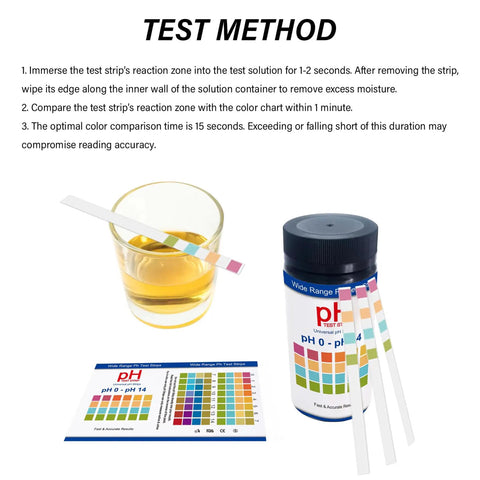 Essential Soil Testing Kit For Home Gardens And Lawns, Fast High Accuracy Test Strips and color chart with instructions
