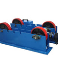 Workhorse Welding Turning Rolls With Linkage Roller 110V Electric Pipe And Tank Positioner Adjustable Diameter From 2 To 59 Inches PU Wheel Support 4400 LB Load Capacity Pro Grade Fabrication Equipment blue steel rollers