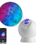 Sky Lite Evolve LED Galaxy Cloud Projector With Wi Fi Ambient Night Light Remote Control Black Finish for cozy home vibes