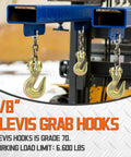 Ten Pack Heavy Duty Chain Hooks Forged Grade 70 Grab Hooks Three Eighths Inch for truck trailer rigging crane and boat applications